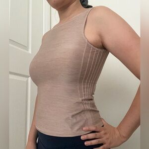 Lululemon Athletica Glide Strap Champagne Tank